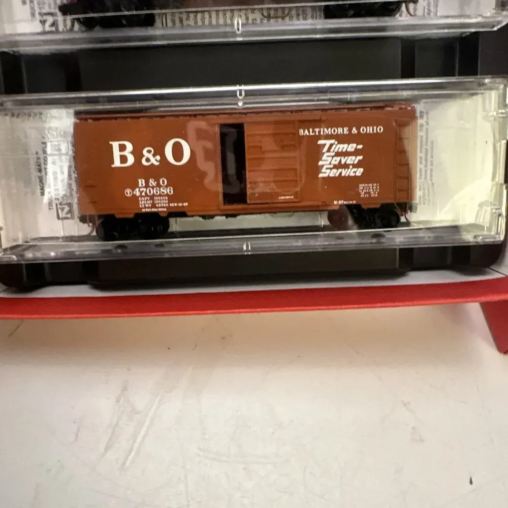 NEW RARE Micro-Trains Line Baltimore & Ohio N Scale Four Car Runner Pack